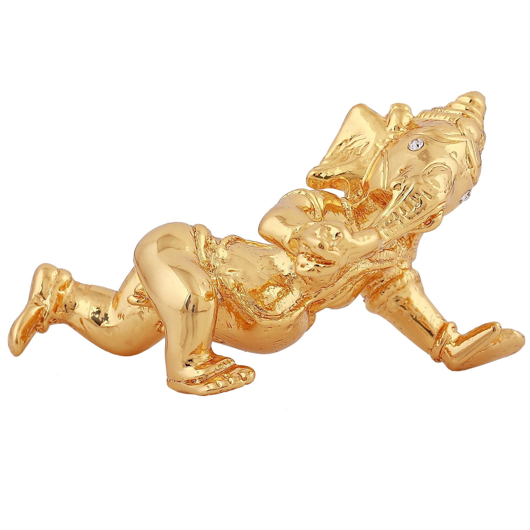 Estele Gold-Polished Spiritual Lord Bal Ganesha Idol for Gifts & HouseWarming/Home/Office Decors - Distacart