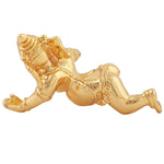 Thumbnail for Estele Gold-Polished Spiritual Lord Bal Ganesha Idol for Gifts & HouseWarming/Home/Office Decors - Distacart