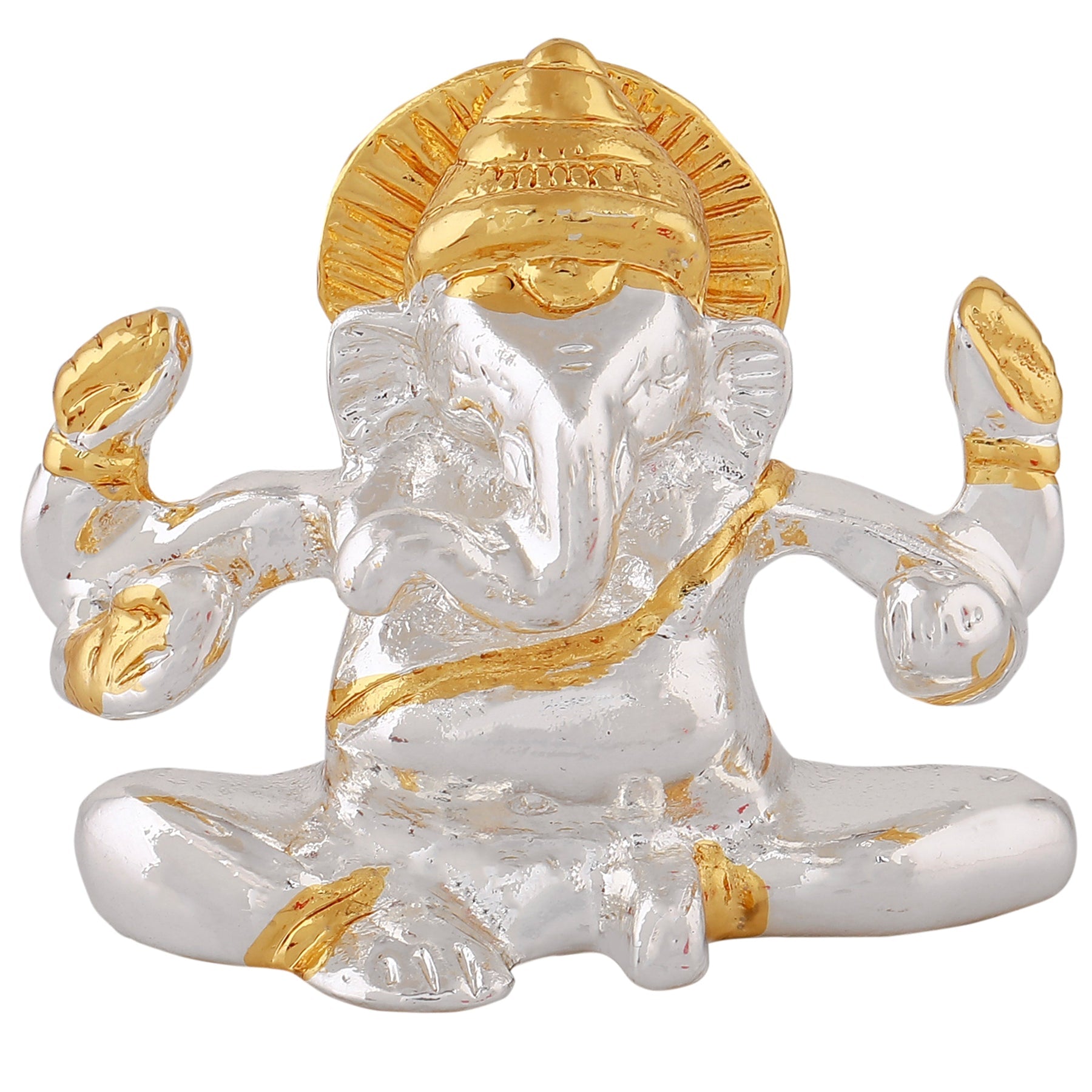 Estele Gold-Polished Spiritual Lord Bal Ganesha Idol for Gifts & HouseWarming/Home/Office Decors - Distacart
