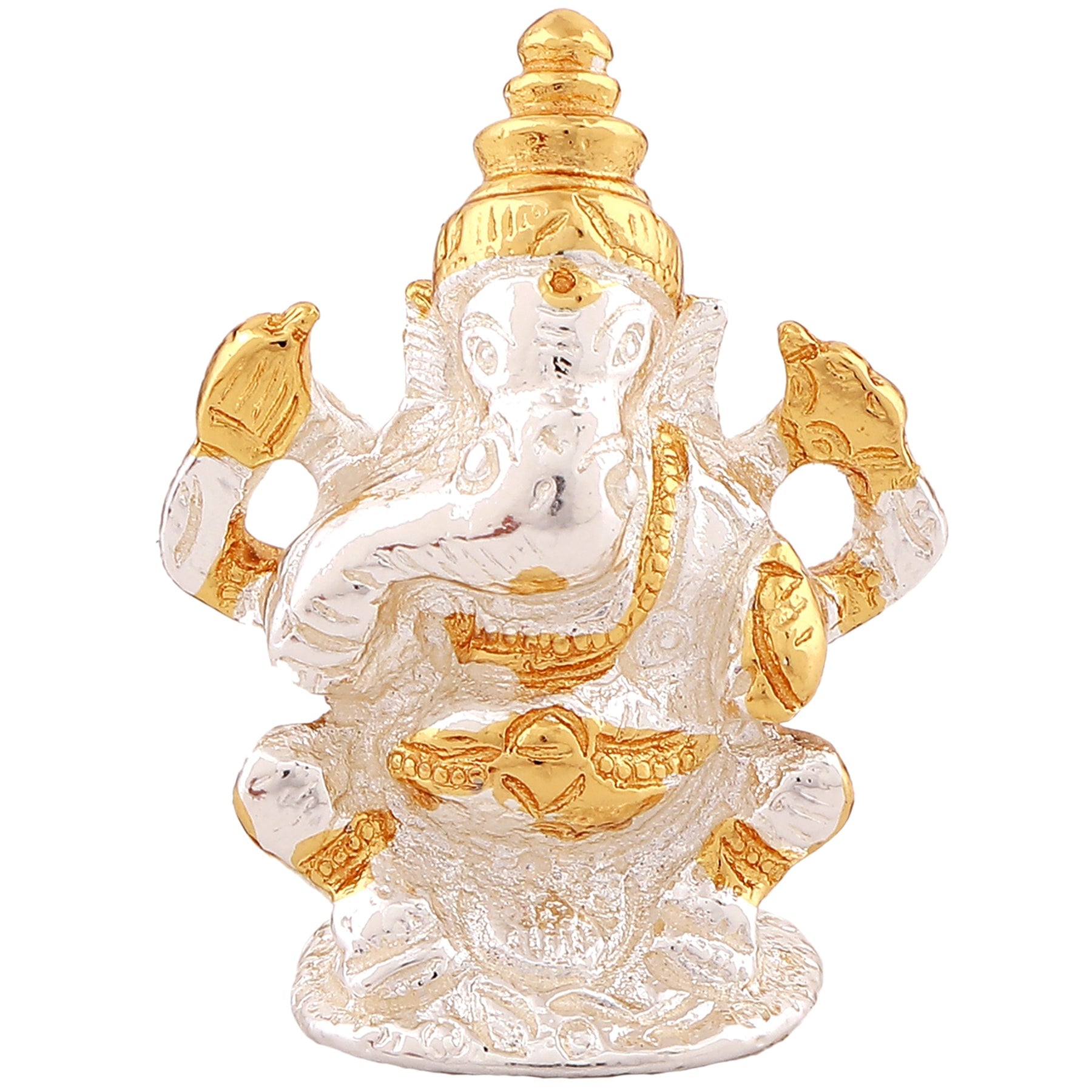 Estele Gold-Polished Spiritual Lord Bal Ganesha Idol for Gifts & HouseWarming/Home/Office Decors - Distacart