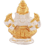 Thumbnail for Estele Gold-Polished Spiritual Lord Bal Ganesha Idol for Gifts & HouseWarming/Home/Office Decors - Distacart