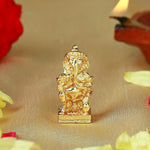 Thumbnail for Estele Gold-Polished Spiritual Lord Ganesha Idol for Gifts & HouseWarming/Home/Office Decors