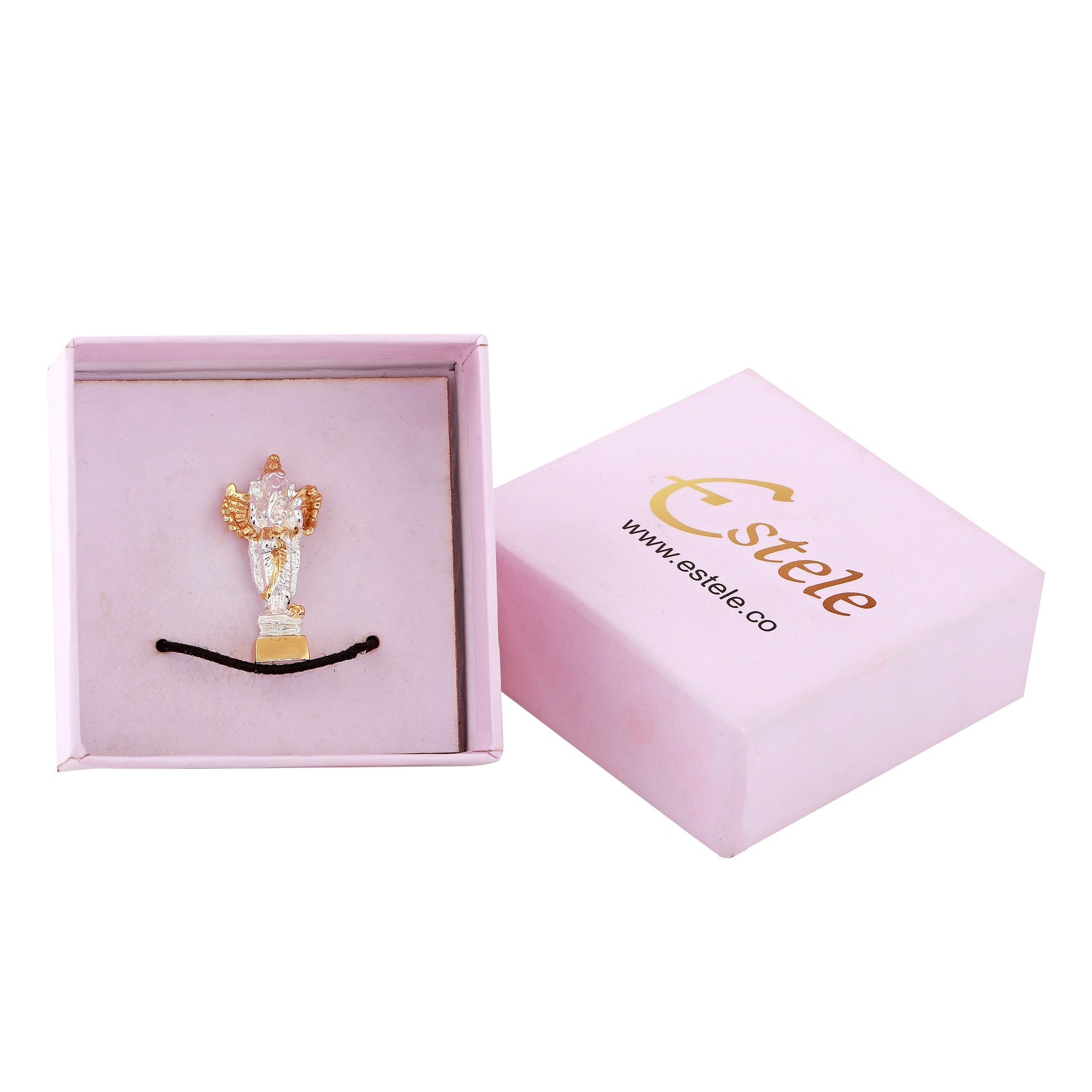 Estele Gold-Polished Spiritual Lord Standing Ganesha Idol for Gifts & HouseWarming/Home/Office Decors - Distacart