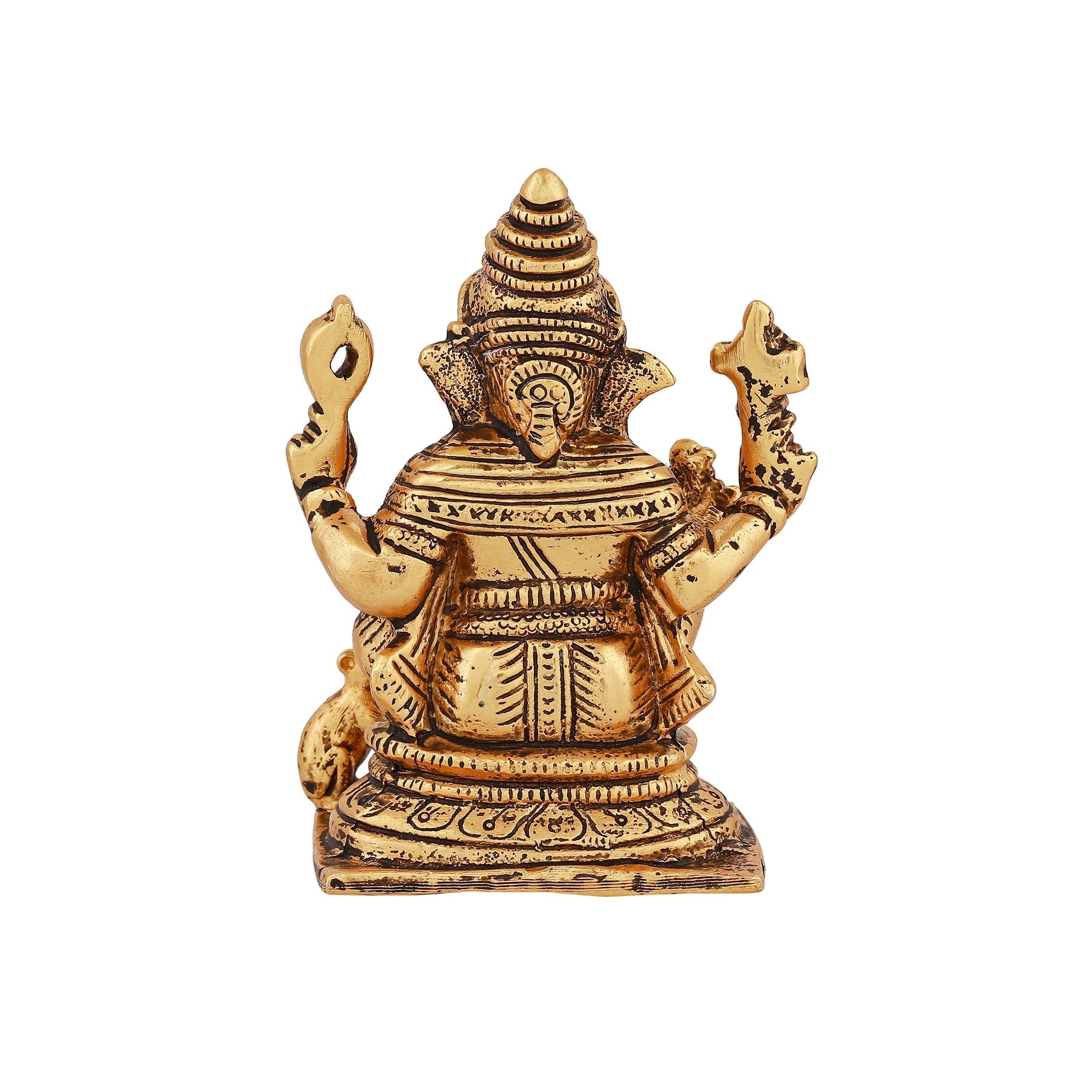 Estele Gold-Polished Spiritual Lord Ganesh Idol for Gifts & HouseWarming/Home/Office Decors - Distacart