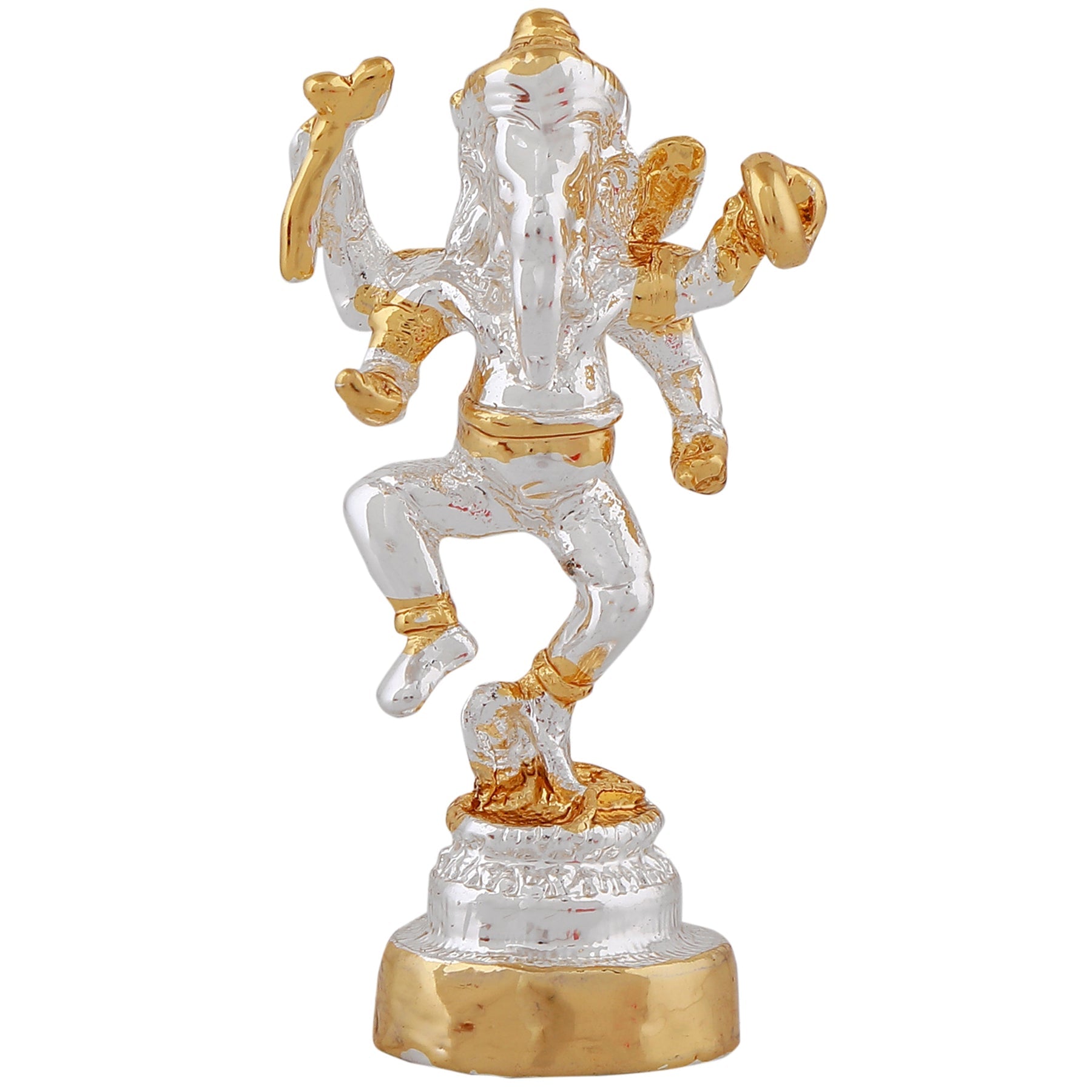 Estele Gold-Polished Spiritual Lord Ganesh Idol with standing position for Gifts & HouseWarming/Home/Office Decors - Distacart