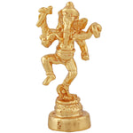 Thumbnail for Estele Gold-Polished God of beginnings Lord Ganesha Idol with stand on one leg for Home/Office Decors
