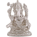 Thumbnail for Estele Rhodium Plated Spiritual Lord Ganesha Idol for Gifts & HouseWarming/Home/Office Decors - Distacart