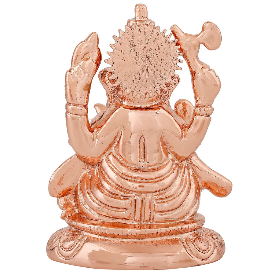 Estele Pink/Rose Gold-Polished Spiritual Ganesha Idol for Poja/Car decor - Distacart