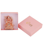 Thumbnail for Estele Pink/Rose Gold-Polished Spiritual Ganesha Idol for Poja/Car decor - Distacart