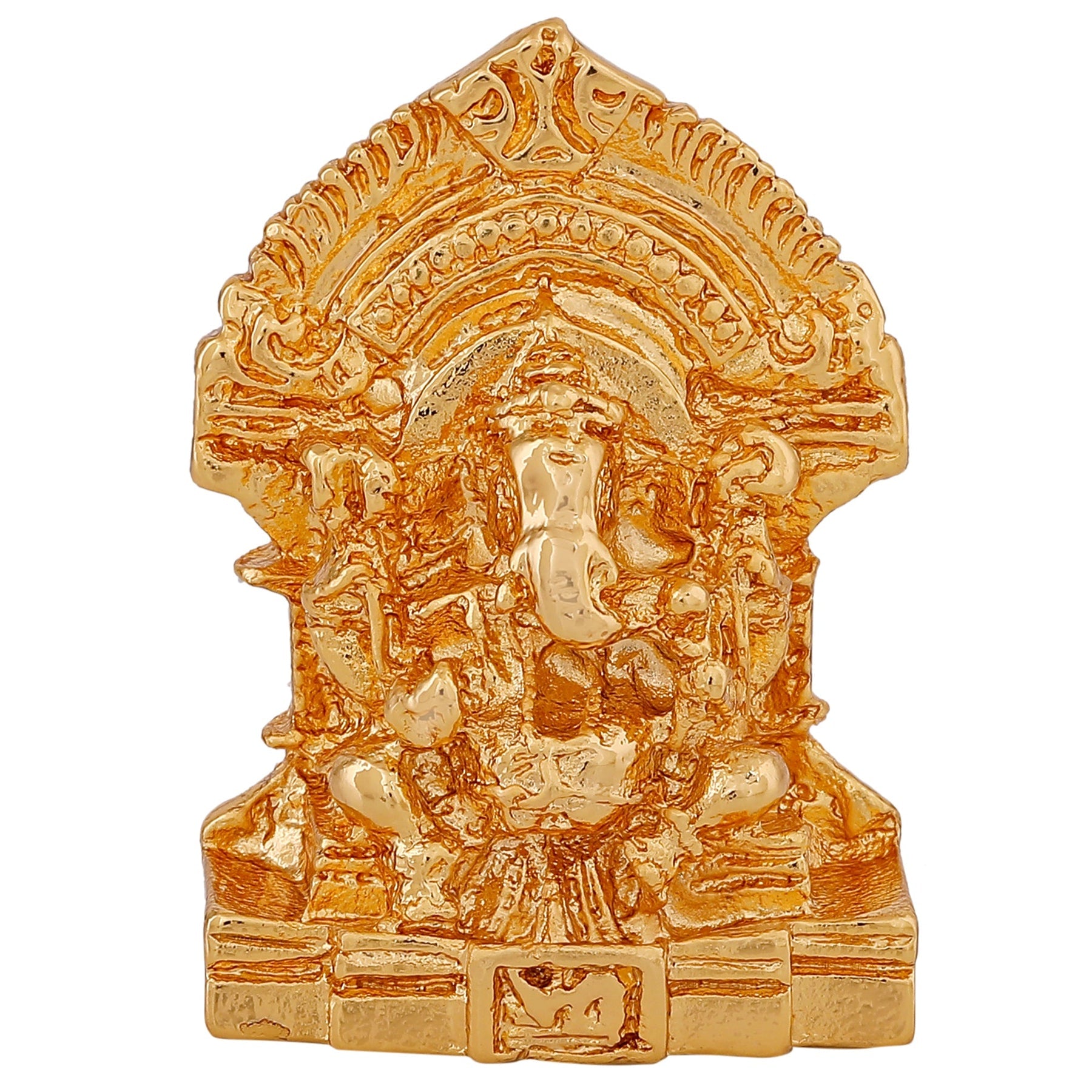 Estele Gold-Polished God of beginnings Lord Ganesha Idol for Gifts & HouseWarming/Home/Office Decors - Distacart