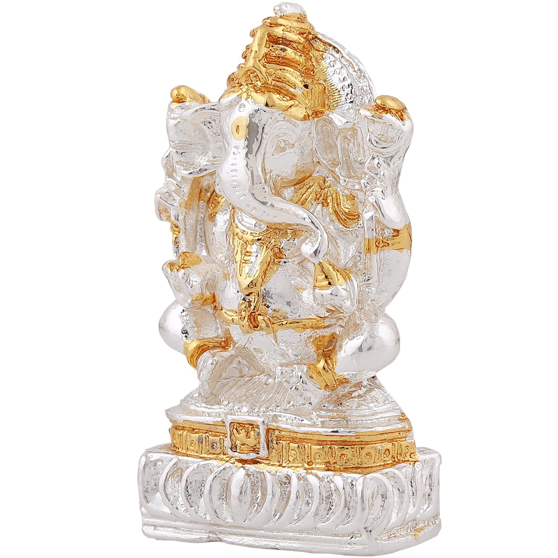 Estele Gold-Polished Spiritual Lord Ganesha Idol for Gifts & HouseWarming/Home/Office Decors - Distacart
