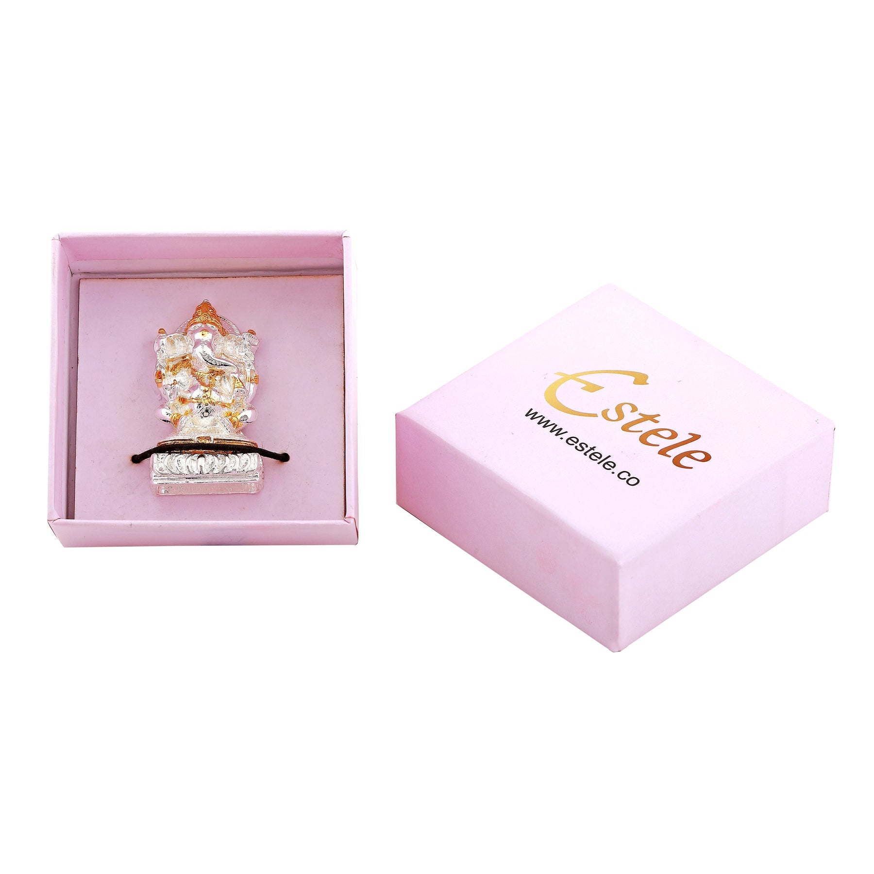 Estele Gold-Polished Spiritual Lord Ganesha Idol for Gifts & HouseWarming/Home/Office Decors - Distacart