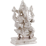 Thumbnail for Estele Rhodium Plated Spiritual Lord Mooshak Ganesha Idol for Gifts & HouseWarming/Home/Office Decors