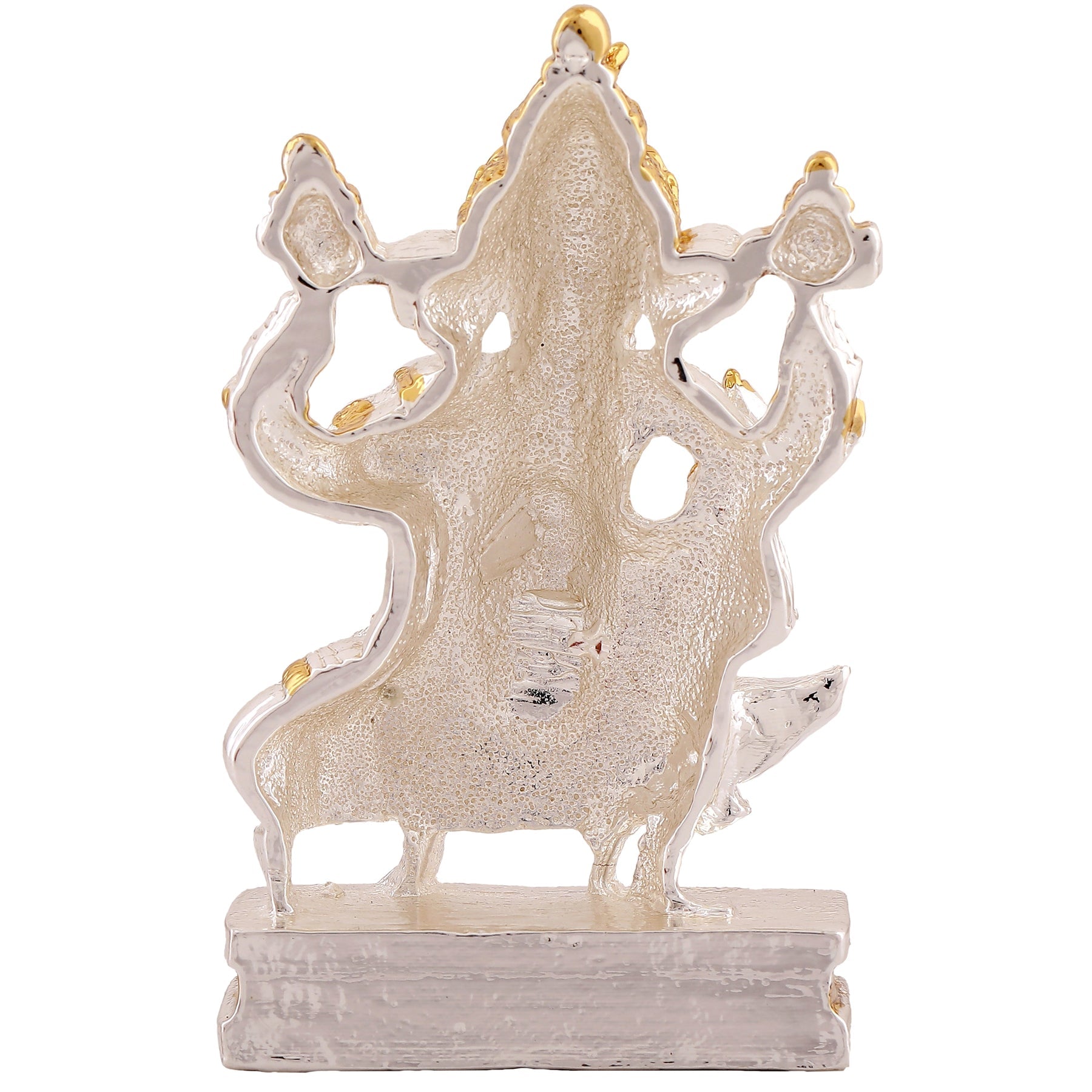 Estele Gold-Polished Spiritual Mooshak Lord Ganesha Idol for Gifts & HouseWarming/Home/Office Decors - Distacart