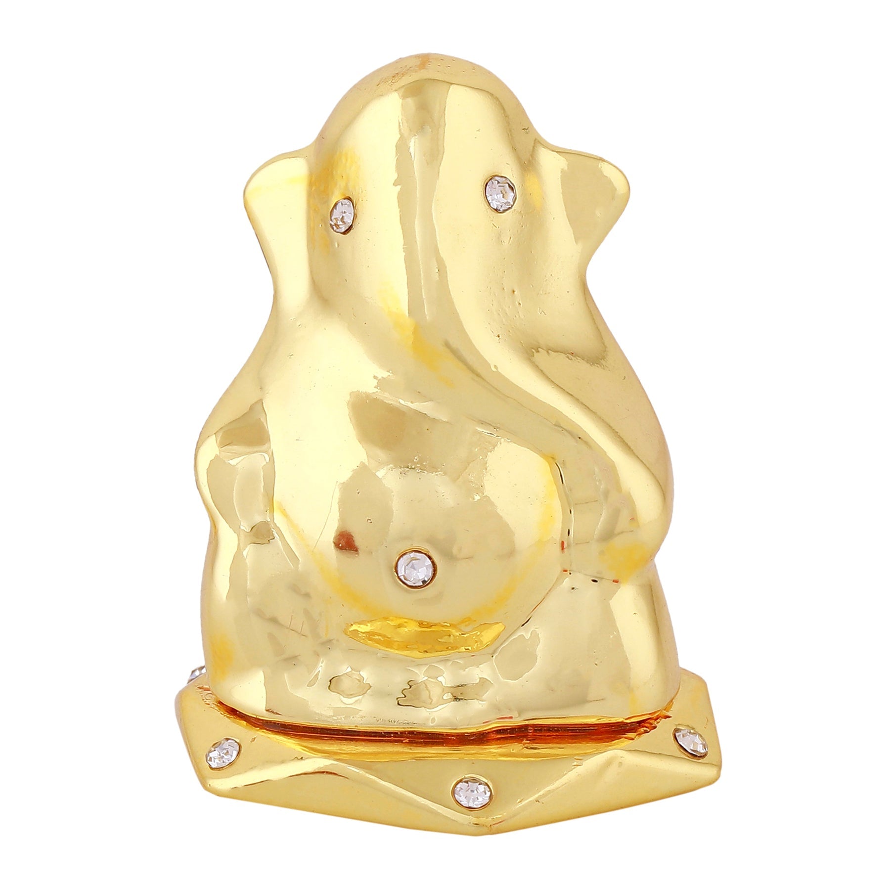 Estele Gold-Polished God of beginnings Lord Ganesha Idol for Gifts & HouseWarming/Home/Office Decors - Distacart