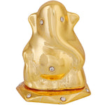 Thumbnail for Estele Gold-Polished God of beginnings Lord Ganesha Idol for Home/Office Decors - Distacart