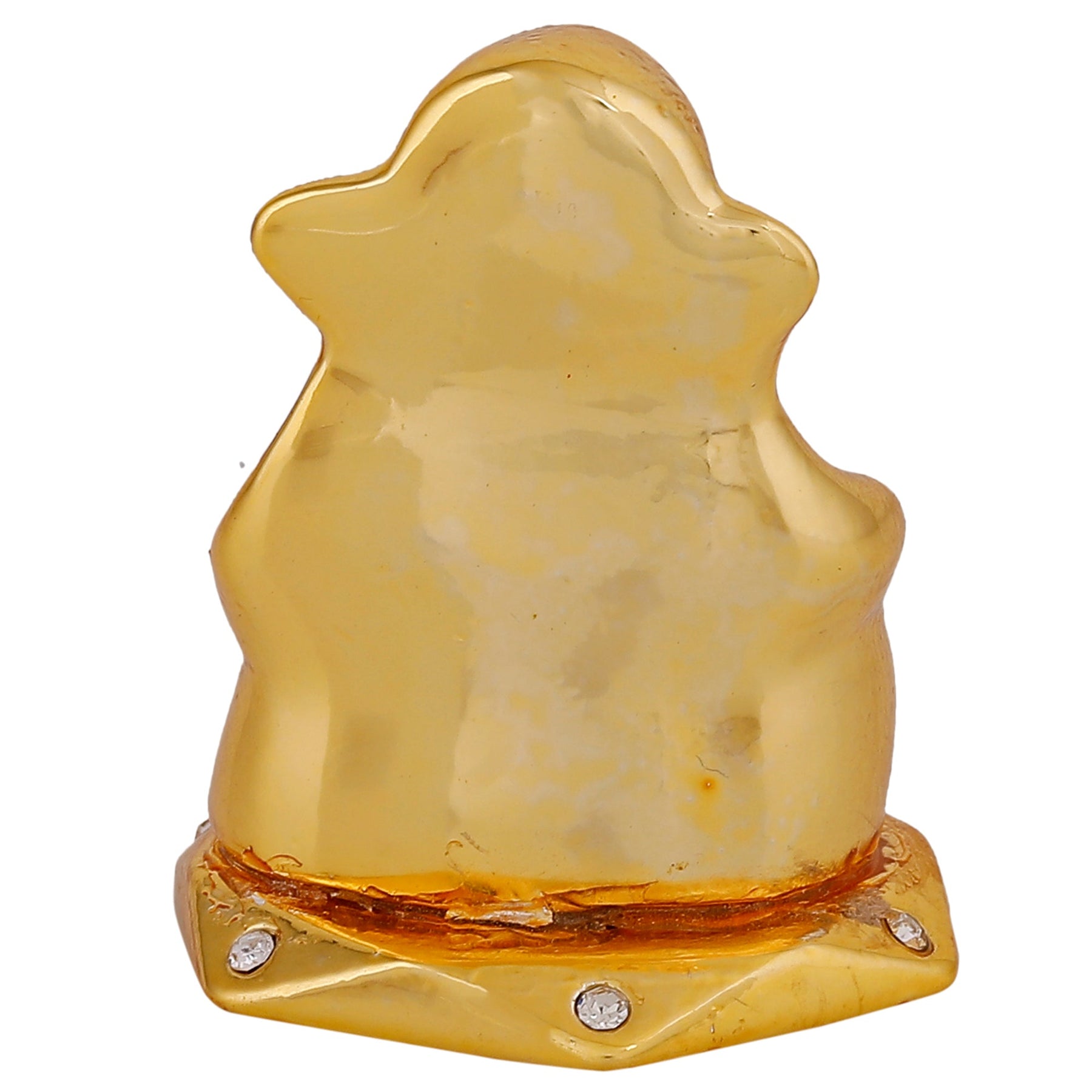 Estele Gold-Polished God of beginnings Lord Ganesha Idol for Home/Office Decors - Distacart