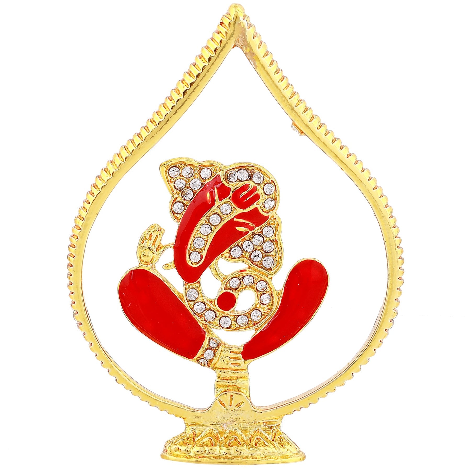 Estele Gold-Polished Spiritual Lord Ganesha Idol for Gifts & HouseWarming/Home/Office Decors - Distacart