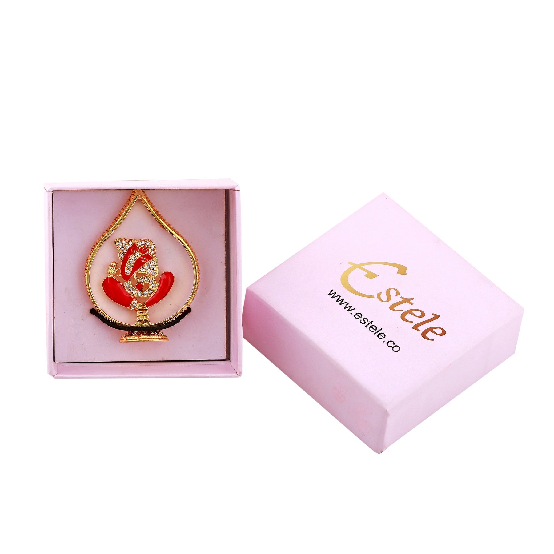 Estele Gold-Polished Spiritual Lord Ganesha Idol for Gifts & HouseWarming/Home/Office Decors - Distacart