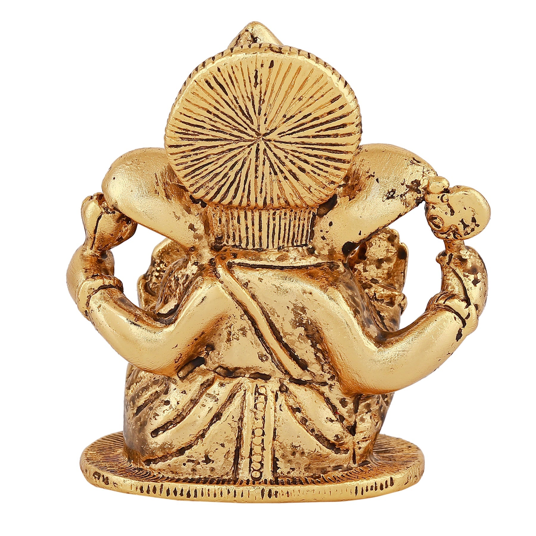 Estele Gold-Polished Spiritual Lord Ganesha Idol for Gifts & HouseWarming/Home/Office Decors - Distacart