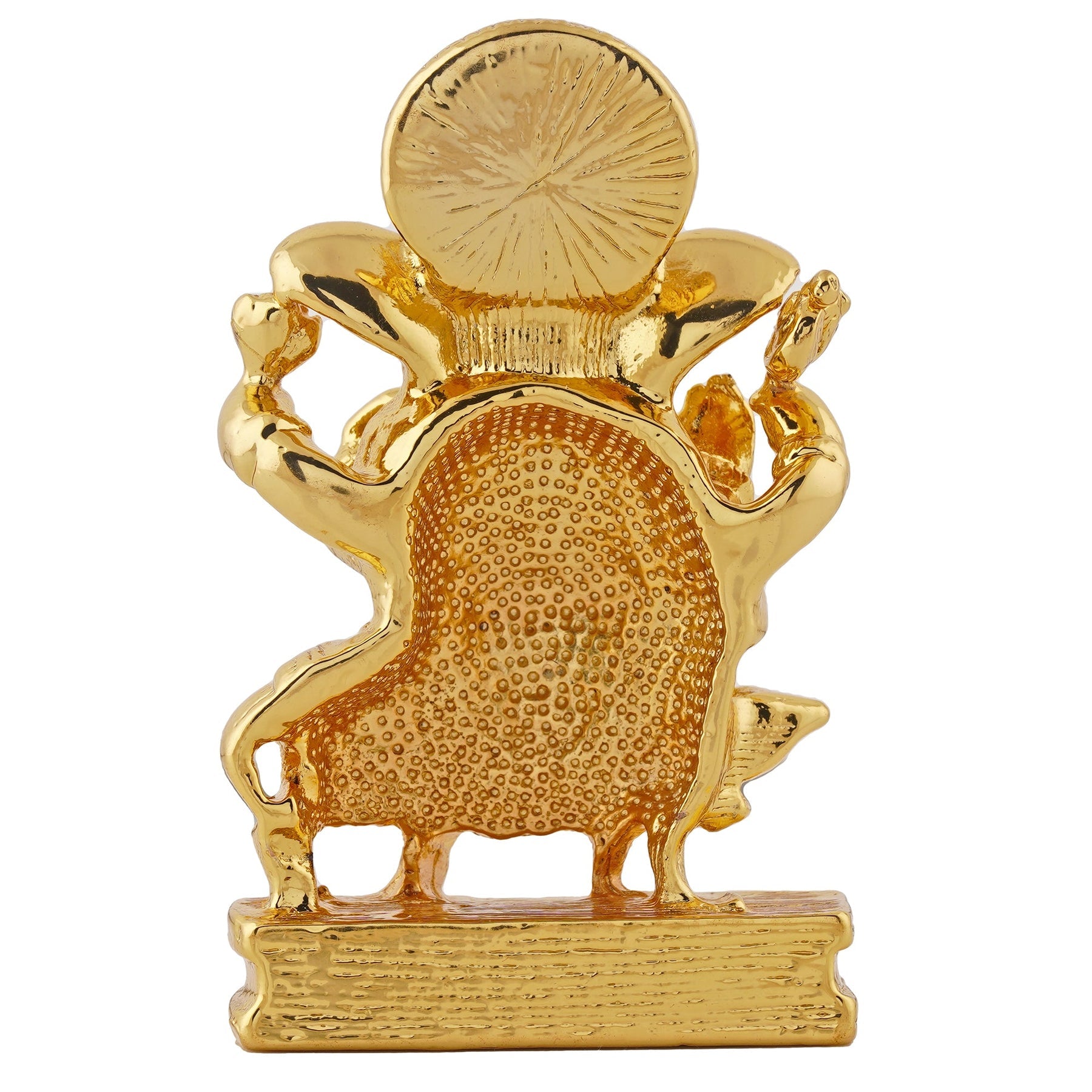 Estele Gold-Polished Spiritual Lord Mooshak Ganesha Idol for Gifts & HouseWarming/Home/Office Decors - Distacart