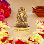 Thumbnail for Estele Gold-Polished Spiritual Lord Ganesha Idol for Gifts & HouseWarming/Home/Office Decors - Distacart