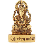 Thumbnail for Estele Gold-Polished Spiritual Lord Ganesha Idol for Gifts & HouseWarming/Home/Office Decors - Distacart