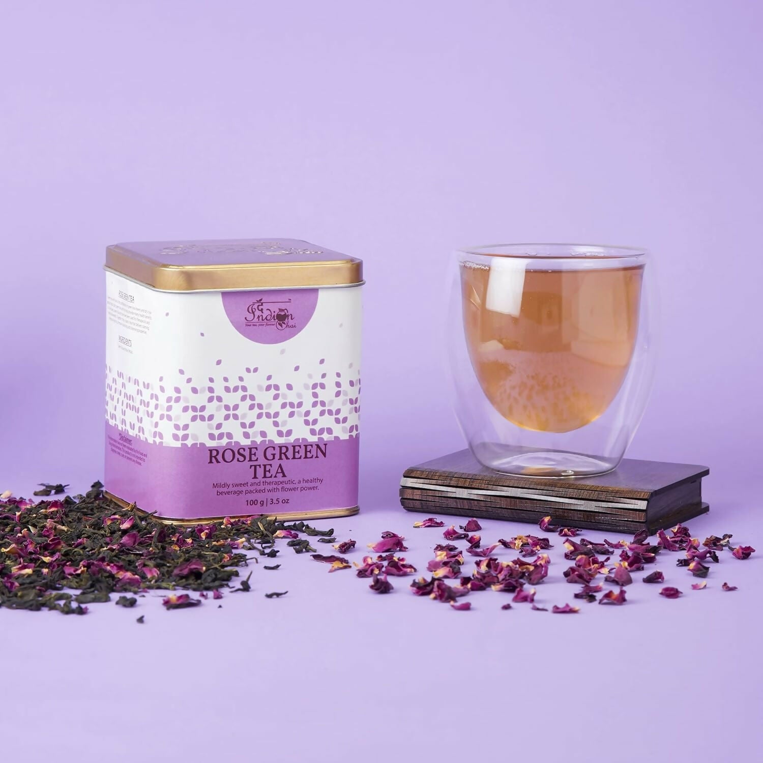 The Indian Chai - Rose Green Tea - Distacart