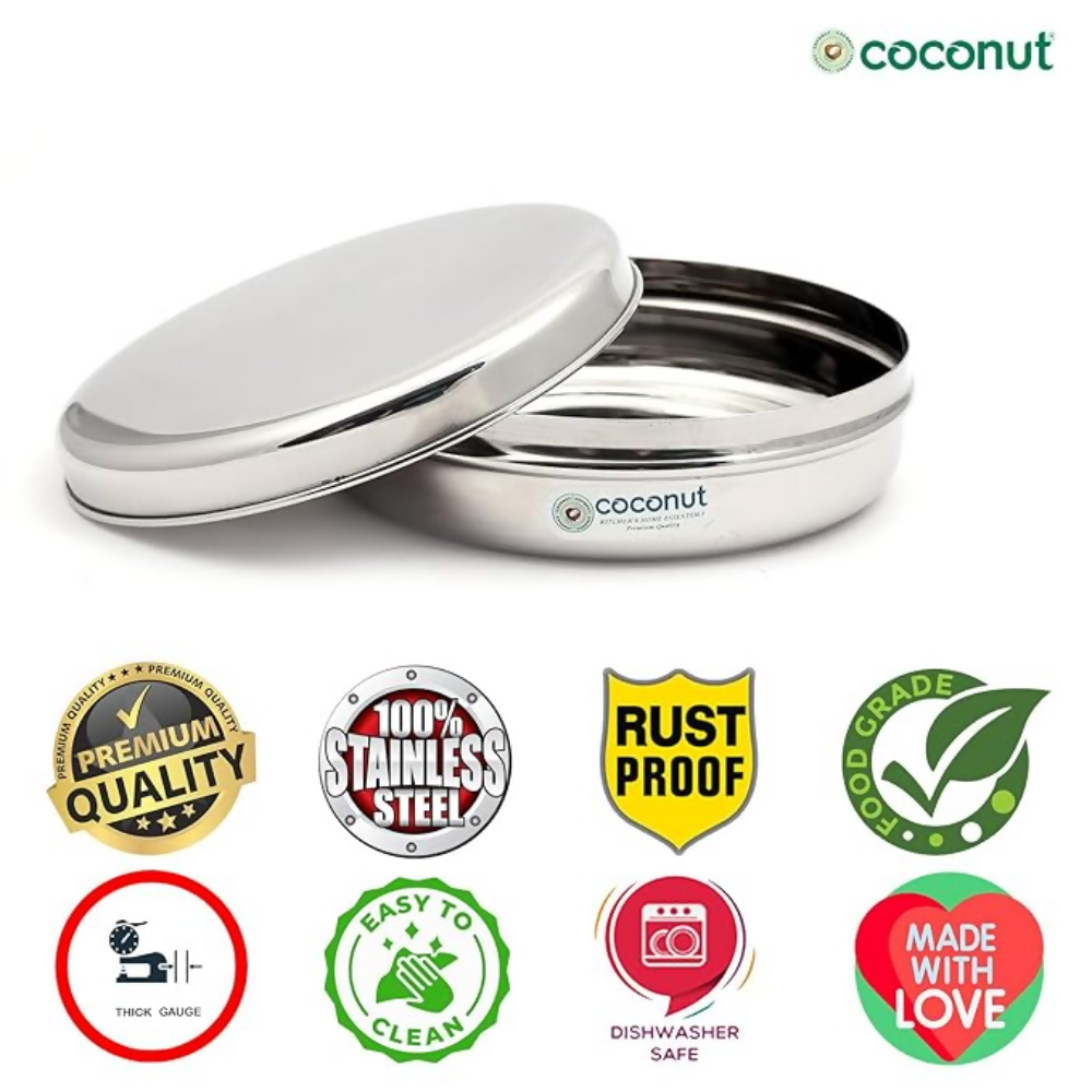coconut Stainless Steel - Sleek Multipurpose Storage Container - Dista