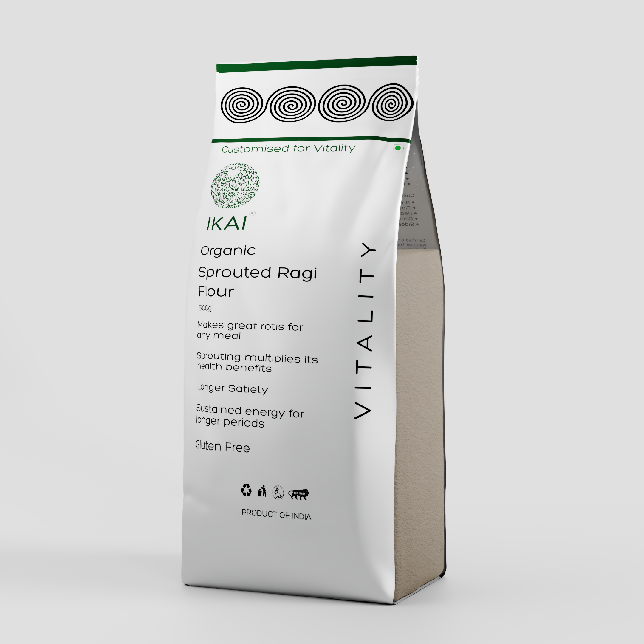 4 - Organic Sprouted Ragi Atta - 500 gm