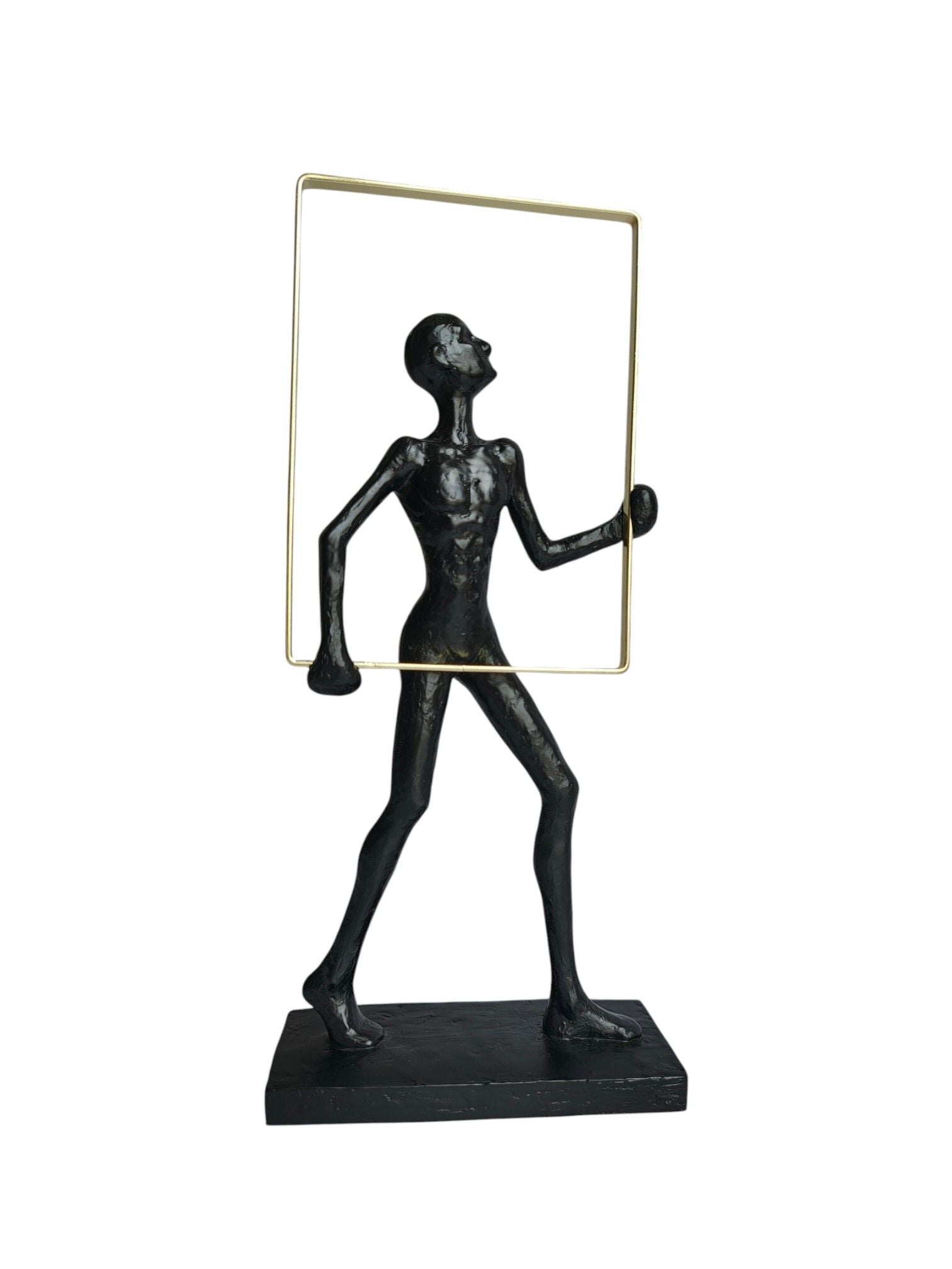 Sun Mun Decors Abstract Man Frame Black