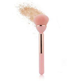 Gleva Multipurpose Professional Powder & Blush Cheek Brush - Pink - Distacart