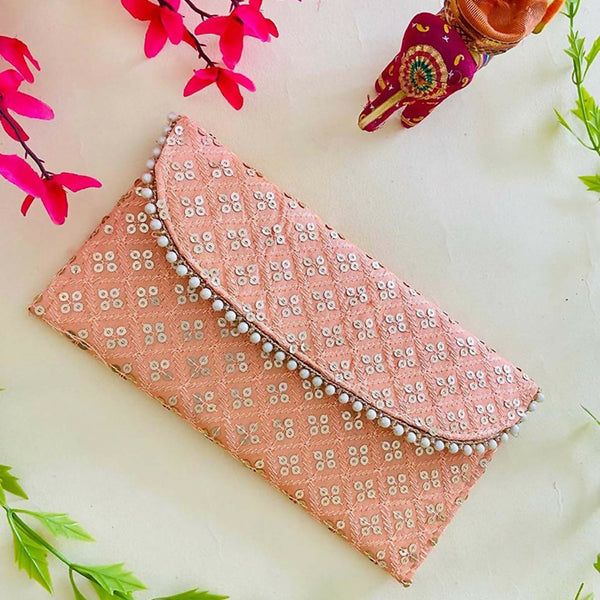 Joban Fashion Bridal Purse - Peach - Dista