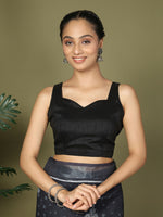 Thumbnail for Astita Cotton Black Saree
