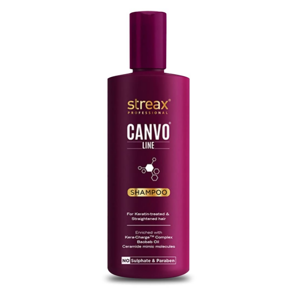 Streax Pro Canvo Line Shampoo, Conditioner & Serum For Straightened Hair - Distacart