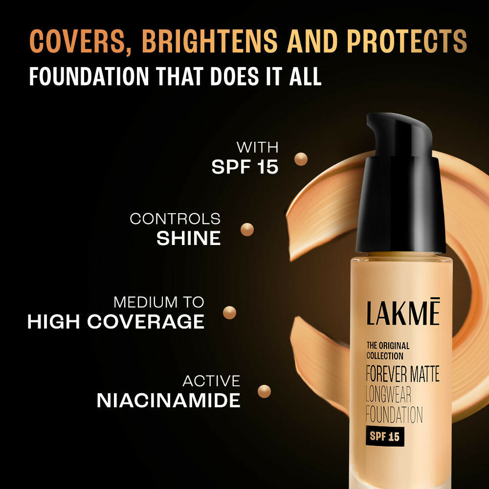 Lakme Forever Matte Longwear Foundation - Natural Coral - Distacart