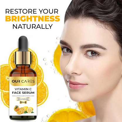 Our Cares Vitamin C Daily Glow Face Serum for Men & Women - Distacart