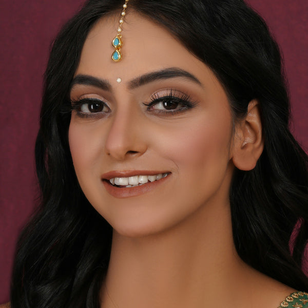 Kundan Maang Tikka (Gold) - Ruby Raang - Distacart