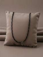 Thumbnail for NVR Men's Black Toned Silver plated chain - Distacart