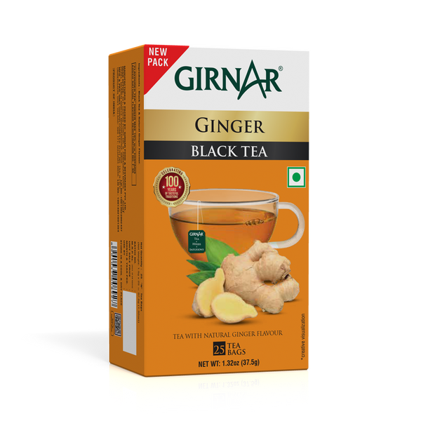 Girnar Black Tea Bags - Adrak