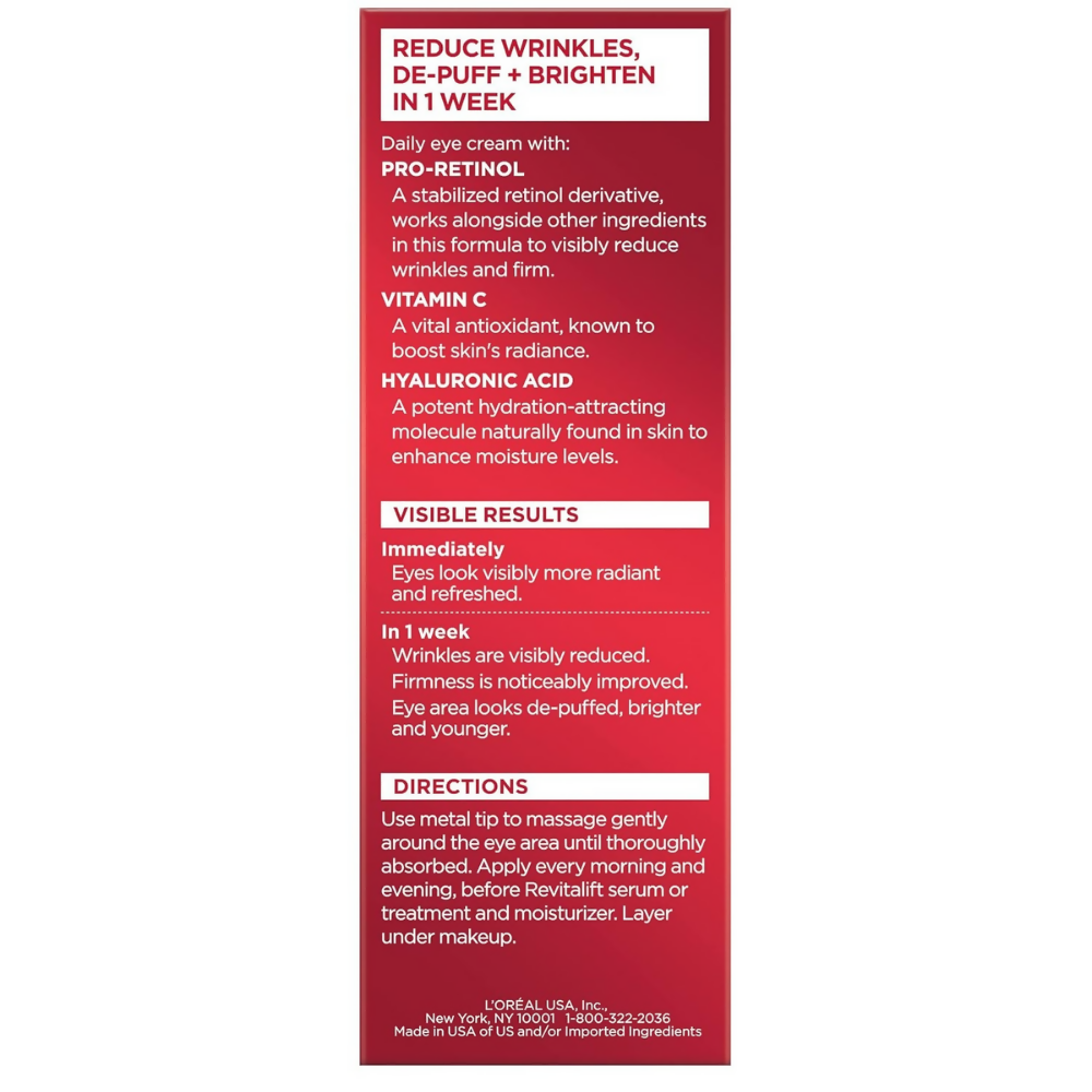 L'Oreal Paris Anti Aging Eye Cream - Dista