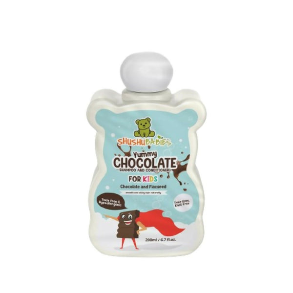 ShuShu Babies Yummy Chocolate Shampoo & conditioner with Flaxseed For kids (under 4-12 Years) - Distacart