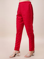 Thumbnail for Hand Embroidered Kurta With Pant And Dupatta Set, Multicolor - Hiral Fashion - Distacart