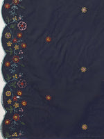 Thumbnail for Embroidered Kurta With Pant And Embroidered Dupatta Set, Multicolor - Hiral Fashion - Distacart