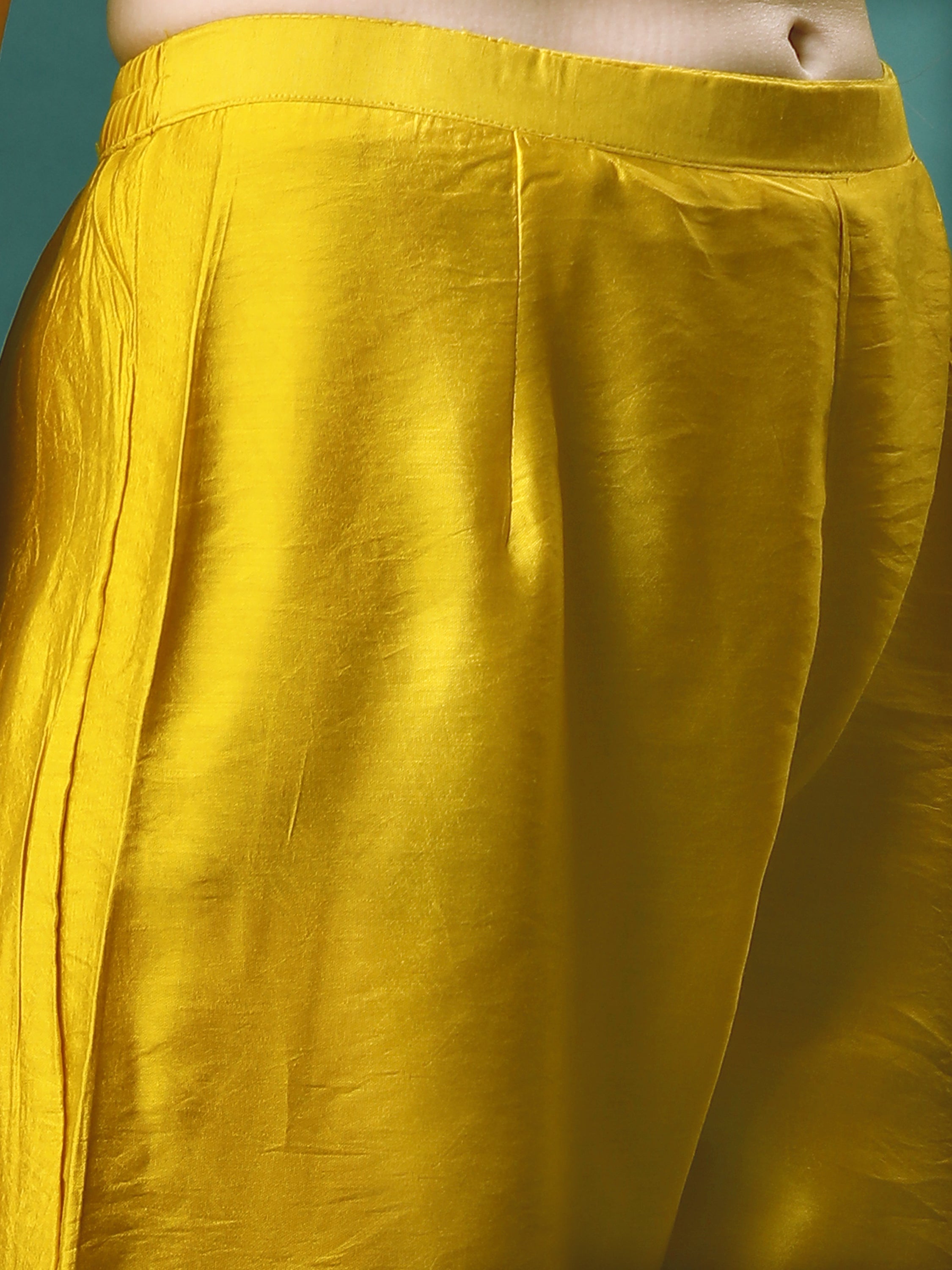 Hand Embroidered Kurta With Pant & Embroidered Dupatta, Multicolor - Hiral Fashion - Distacart