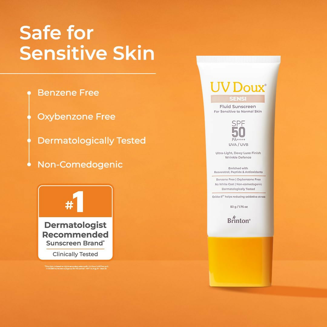Brinton Uv Doux Sensi Fluid Sunscreen - Dista