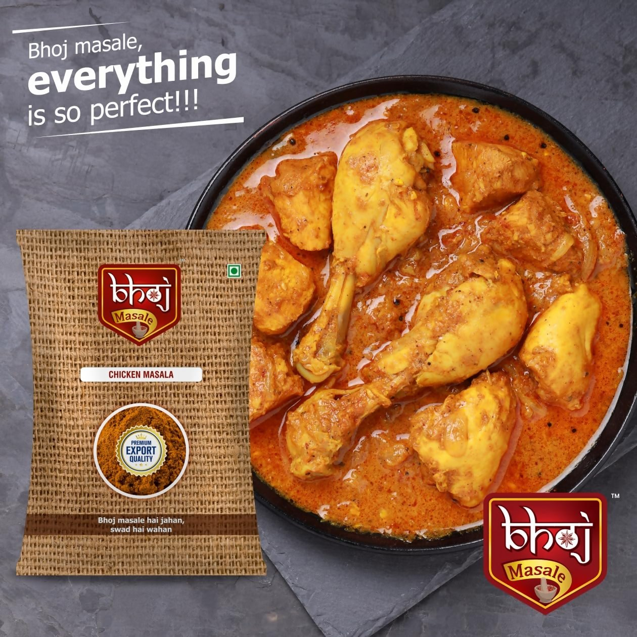 Bhoj Masale Chicken Masala with Natural Oils - Distacart