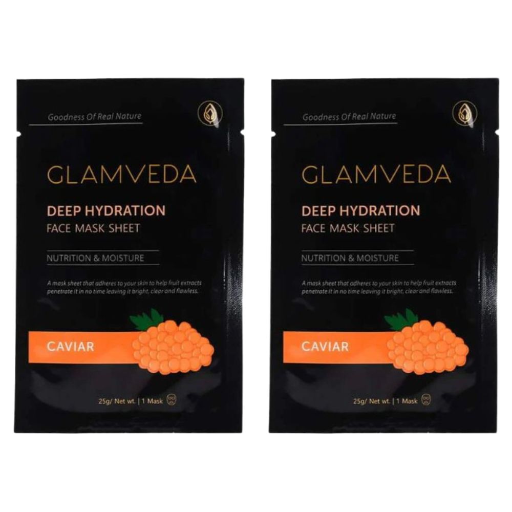 Glamveda Caviar Rejuvenate & Protecting Sheet Mask Pack - Distacart