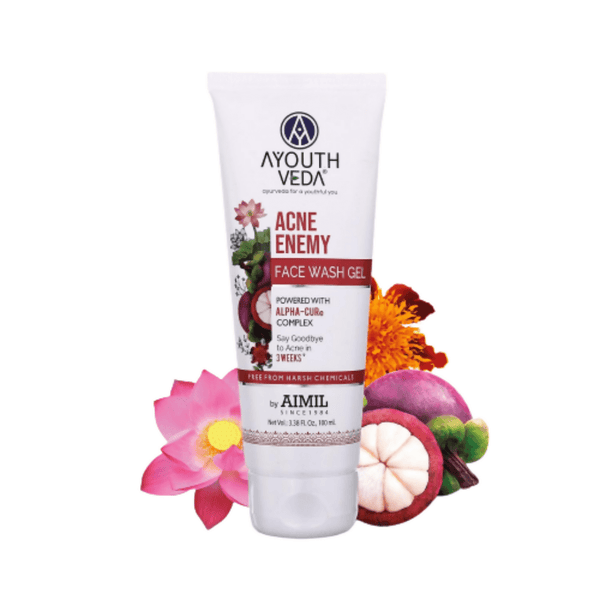 Ayouthveda Acne Enemy Face Wash Gel - Distacart