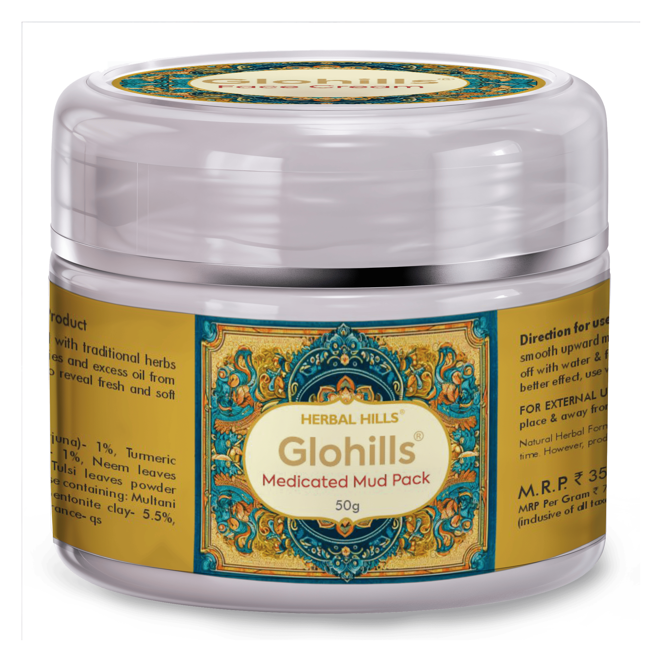 Herbal Hills Glohills Mud Pack - Distacart